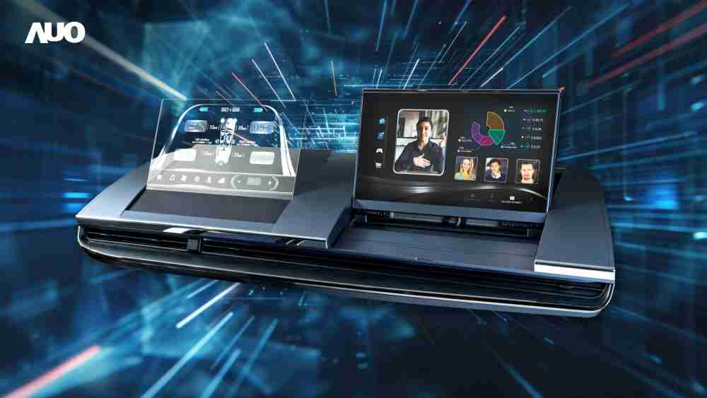 918.COMMicro LED Display HMI解决方案打造透明Micro LED前座仪表，，，呈现信息并保留驾驶视野开阔；亦为副驾驶座乘客打造收放自如的Micro LED屏幕，，，在不影响显示质量的前提于显示区内建镜头，，让用户能与视讯对象直接眼神接触，，提供绝佳的双向沟通体验