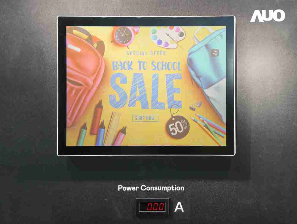 918.COM展示胆固醇液晶超低耗能户外全彩显示器，，，ChLC（胆固醇液晶）以双稳态技术使静态显示零功耗，，具省电、、高彩度、、环保的特性，，还整合软硬件系统解决方案，，可透过单一云端平台管理